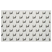 Stargazer DrakeとそのLady Duck生地 – 白 ファブリック (ファットクウォーター)