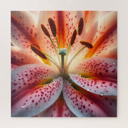 Stargazer Lily Close-Up ジグソーパズル (縦)