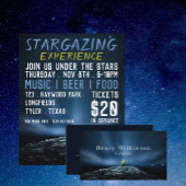 Stargazer Portrait, Planetarium Event Advertising チラシ