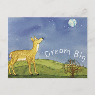 Stargazing Deer Postcard ポストカード