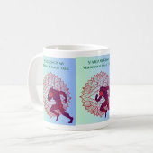 "Stargazing Is My Small Talk" Mandala Werewolf Art コーヒーマグカップ (正面左)