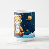 Stargazing Teddy Astronaut コーヒーマグカップ (中央)
