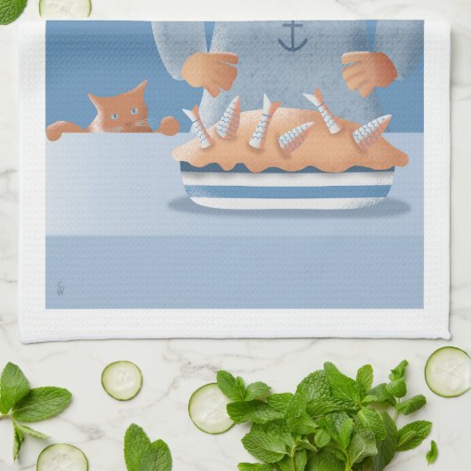 Stargazy Pie キッチンタオル (折り畳み)