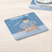 Stargazy Pie スクエアペーパーコースター (アングル)