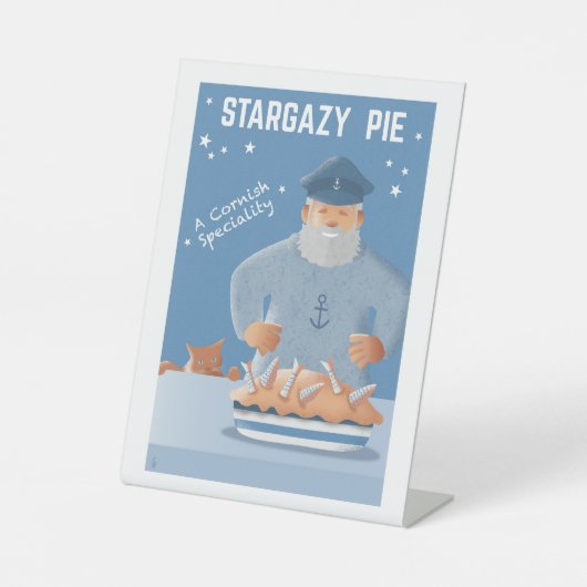 Stargazy Pie 台座サイン (正面)