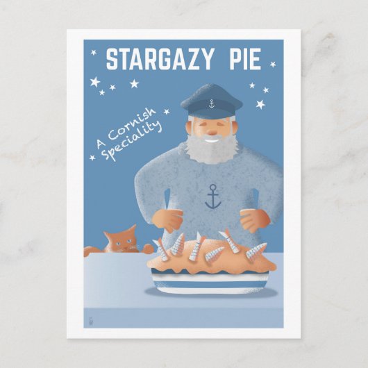 Stargazy Pie postcard ポストカード (正面)
