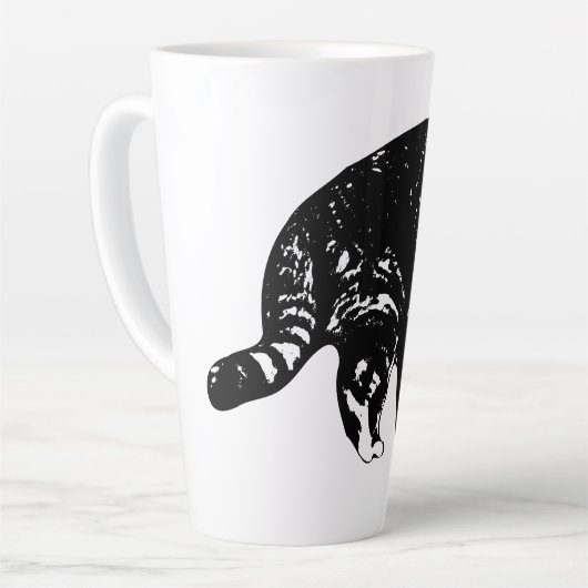 Starglow Tabby Peek カフェラテマグ (左アングル)