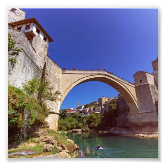 Stari Most、Mostar、ボスニア・ヘルツェゴビナ フォトプリント (正面)