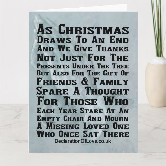 Staring At An Empty Chair カード (正面)