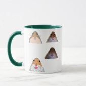Staring Hamster Funny Meme Mug Memes Set マグカップ (左)