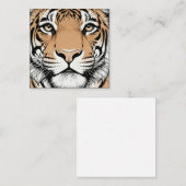 Staring Tiger Face, Tiger スクエア名刺 (正面/裏面)