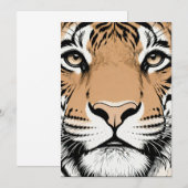 Staring Tiger Face, Tiger 招待状 (正面/裏面)