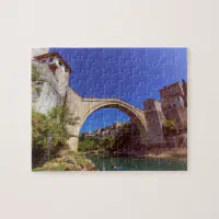 Stari最も、古い橋、モスタル、ボスニアおよびHerzego ジグソーパズル