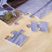 Stark New Hampshire covered bridge and church fall ジグソーパズル (側面)