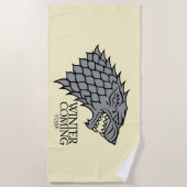 Stark Sigil – 冬来の ビーチタオル (正面)