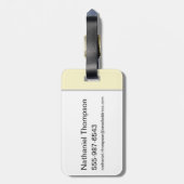 Stark Sigil – 冬来の ラゲッジタグ (裏面縦)