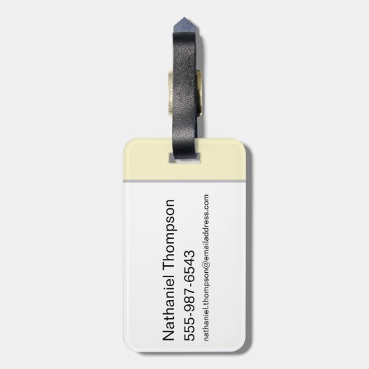 Stark Sigil – 冬来の ラゲッジタグ (裏面縦)