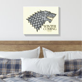 Stark Sigil - Winter Is Coming キャンバスプリント (インサイチュ (寝室))
