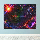 Starkind – 生命の宇宙的進化 キャンバスプリント (インサイチュ (ウッドフロア))