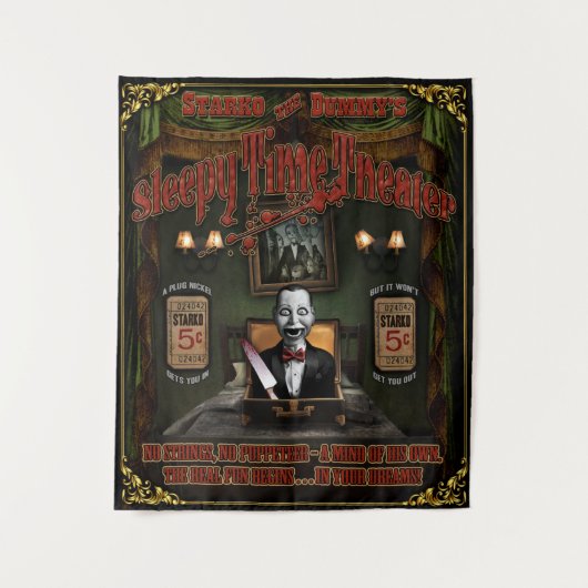 Starko the Dummy Sideshowバナー タペストリー (正面)