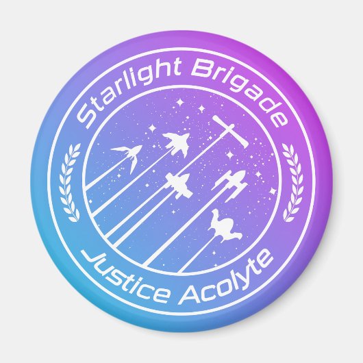 Starlight Brigade Vaporwaveスタイル マグネット (正面)