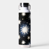 Starlight Bursts ,Radiant Cosmic Pattern ウォーターボトル (正面)