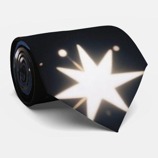 Starlight Bursts ,Radiant Cosmic Pattern ネクタイ (ロール)