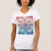 Starlight Crystal Snowflake — Pastel Gem Mandala Tシャツ (正面)
