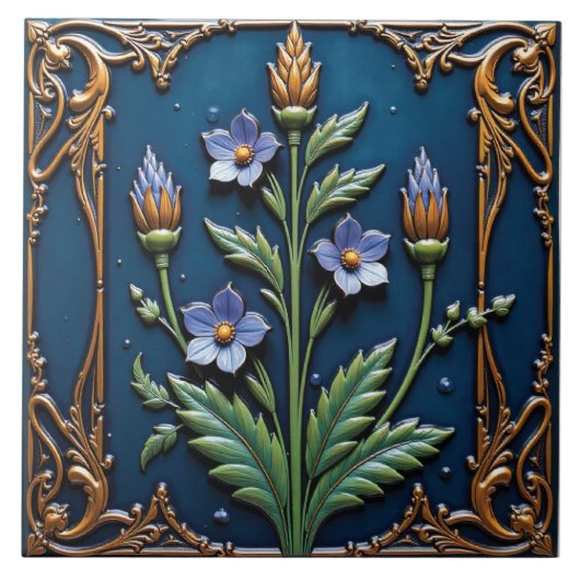 Starlight Deco Flower タイル (正面)