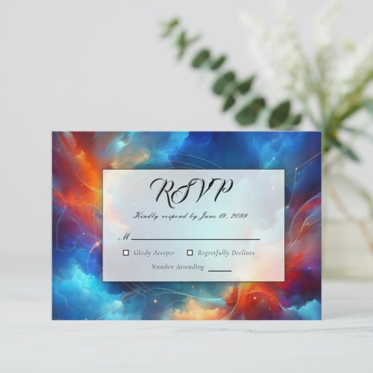 Starlight Fusion of Fire and Ice Wedding 出欠カード (スタンド正面)