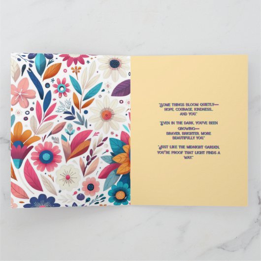 Starlight Greeting Cardで栽培 カード (内部)