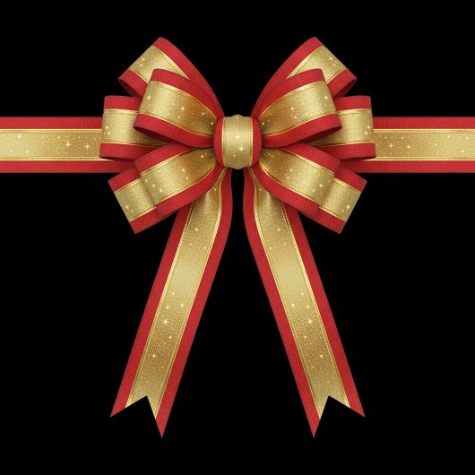 Starlight Red & Gold サテンリボン