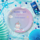 Starlight Unicorn Party Plate ペーパープレート (パーティー)