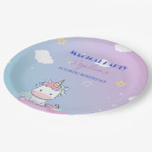 Starlight Unicorn Party Plate ペーパープレート (アングル)