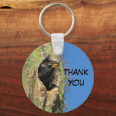 Starling in Saguaro Cactus写真南西バード キーホルダー (正面)