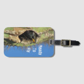 Starling in Saguaro Cactus写真南西バード ラゲッジタグ (正面横)