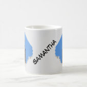 Starling on Saguaro Cactus写真南西 コーヒーマグカップ (中央)