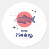 Starling Pro Fishing Keep Fishing  ラウンドシール (正面)