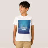 Starlit (ユダヤ教)メノラーII Tシャツ (正面フル)