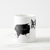 Starlit Corgi Cheer コーヒーマグカップ (中央)