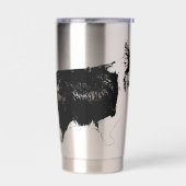 Starlit Corgi Cheer 保温保冷タンブラー (左面)