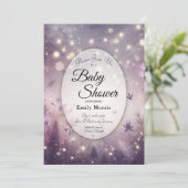 Starlit Enchantment in Bloom Baby Shower 招待状 (スタンド正面)