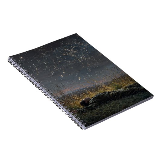 Starlit Field Dreaming Night Notebook ノートブック (右側)