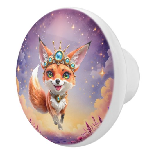Starlit Fox of the Moonlit Meadows. セラミックノブ (右)