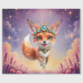 Starlit Fox of the Moonlit Meadows. ラッピングペーパー (フラット)