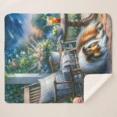 Starlit Garden Porch Sheltie Dream シェルパブランケット (正面(横))