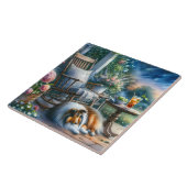 Starlit Garden Porch Sheltie Dream タイル (側面)