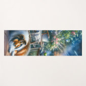 Starlit Garden Porch Sheltie Dream ヨガマット (正面(横))