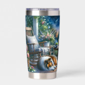 Starlit Garden Porch Sheltie Dream 保温保冷タンブラー (背面)