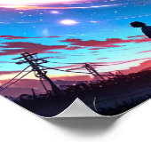 Starlit Horizon – アニメ宇宙ポスター ポスター (角)